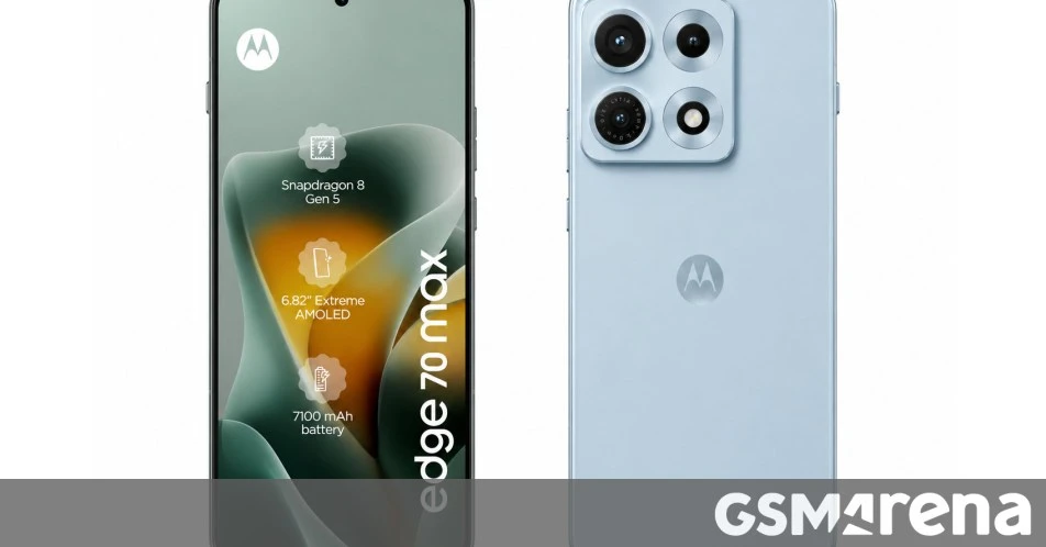 رندرهای لو رفته جدید Motorola Edge 70 Max: مشخصات کلیدی فاش شد