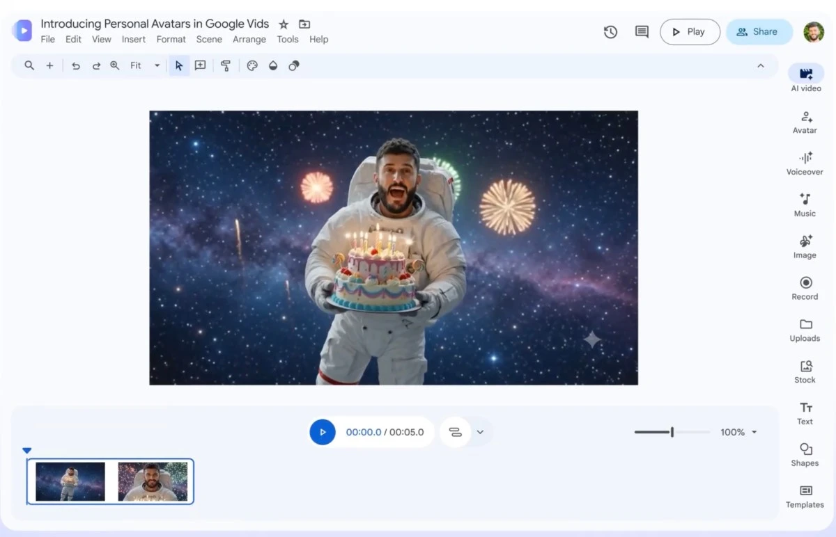 گوگلویدز با آواتارهای هوش مصنوعی شخصی و جمنای امنی متحول شد؛ رقیب جدی برای هygen و سینثزیا