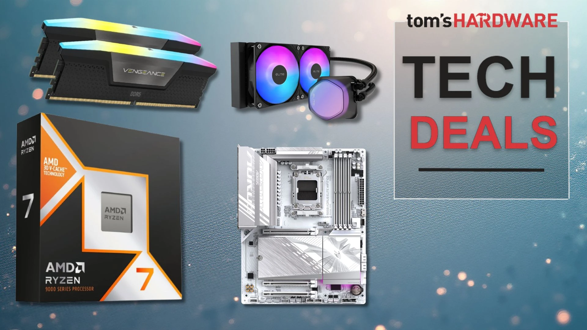 باندل رویایی Ryzen 7 9800X3D: ۳۲ گیگ رم، مادربرد و خنک‌کننده مایع با ۱۴۸ دلار تخفیف