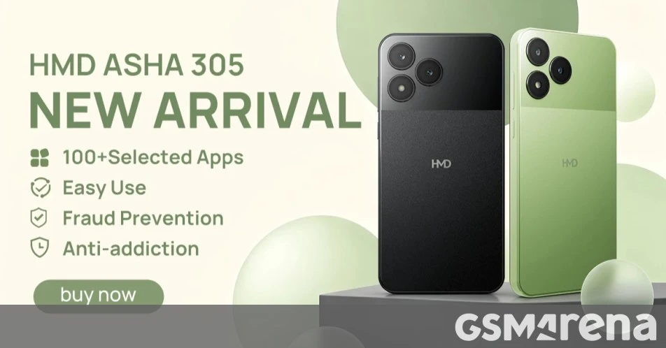 معرفی HMD Asha 305؛ گوشی هوشمند مقرونبهصرفه با باتری تعویضپذیر