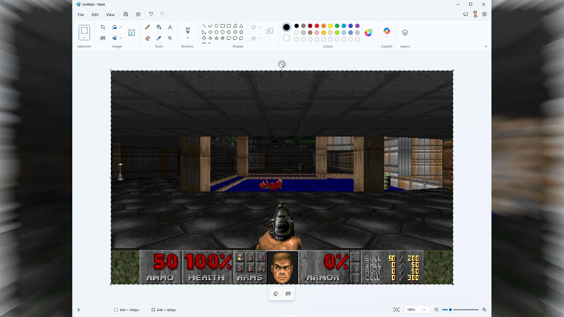 DoomPaint: اجرای واقعی Doom در مایکروسافت پینت تا 35 فریم بر ثانیه