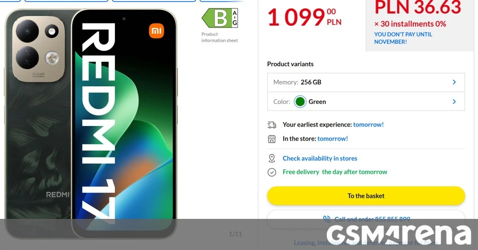 فروش پیش‌دستی ردمی 17 در اروپا؛ باتری 7,500 میلی‌آمپر‌ساعت و قیمت رقابتی