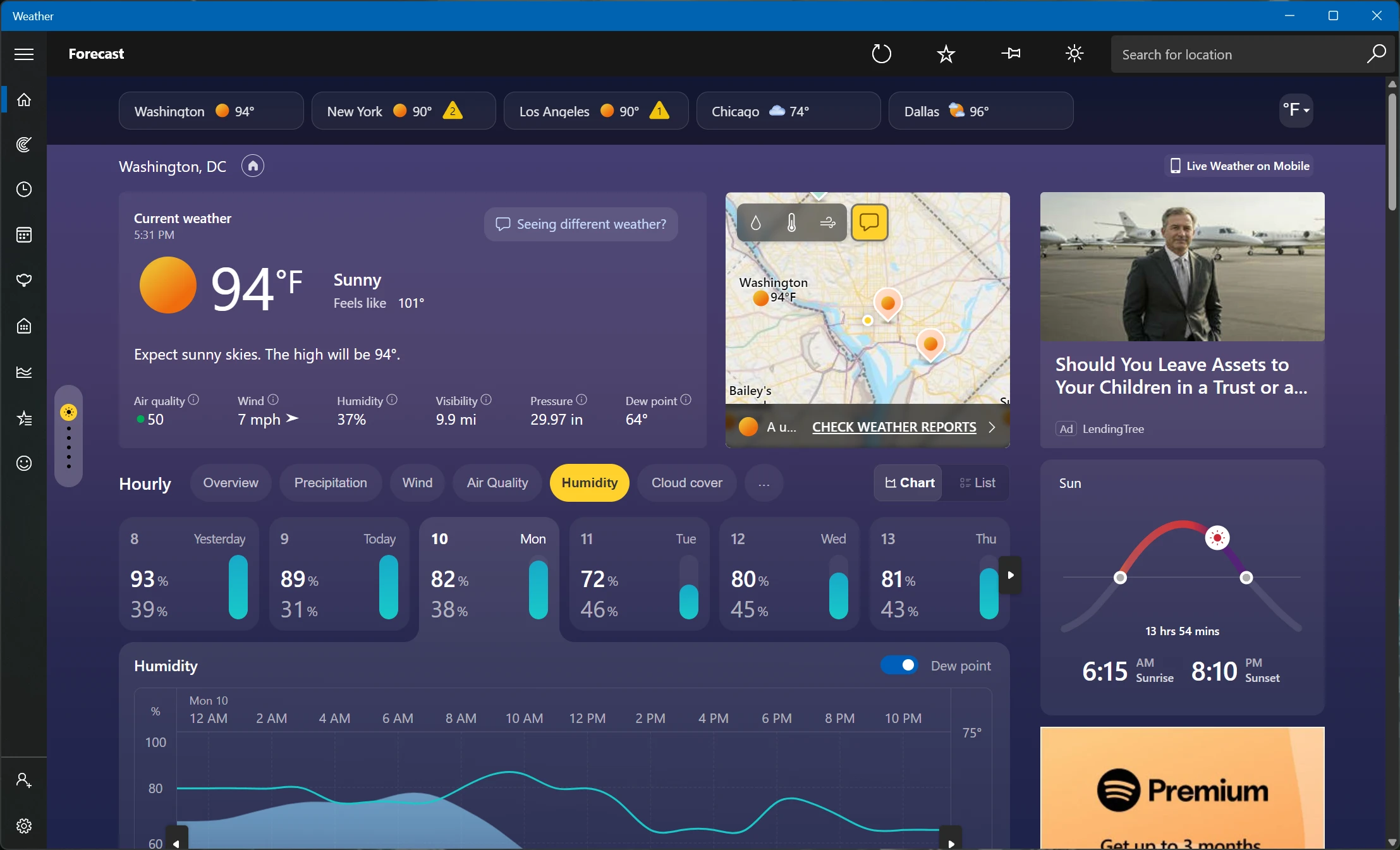 MSN Weather در ویندوز 11 بیش از 1.2 گیگابایت رم مصرف می‌کند