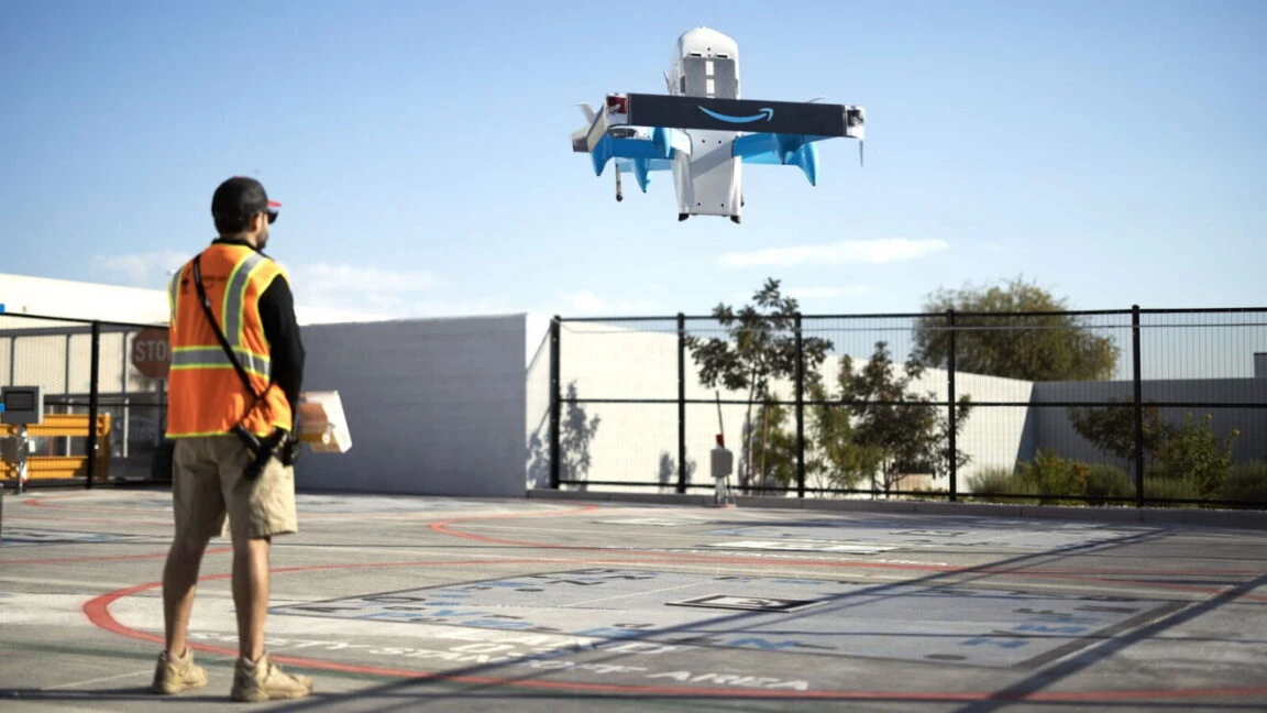 Prime Air پهپاد تحویل آمازون تا ۵۰۰ محله در آمریکا گسترش مییابد