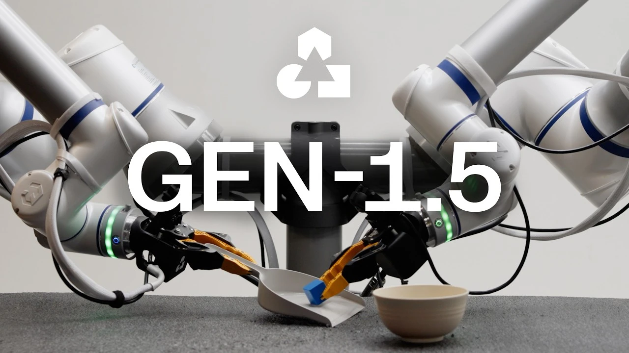 GEN-1.5؛ مدل جدیدی که با یک نمایش ربات‌ها را آموزش می‌دهد