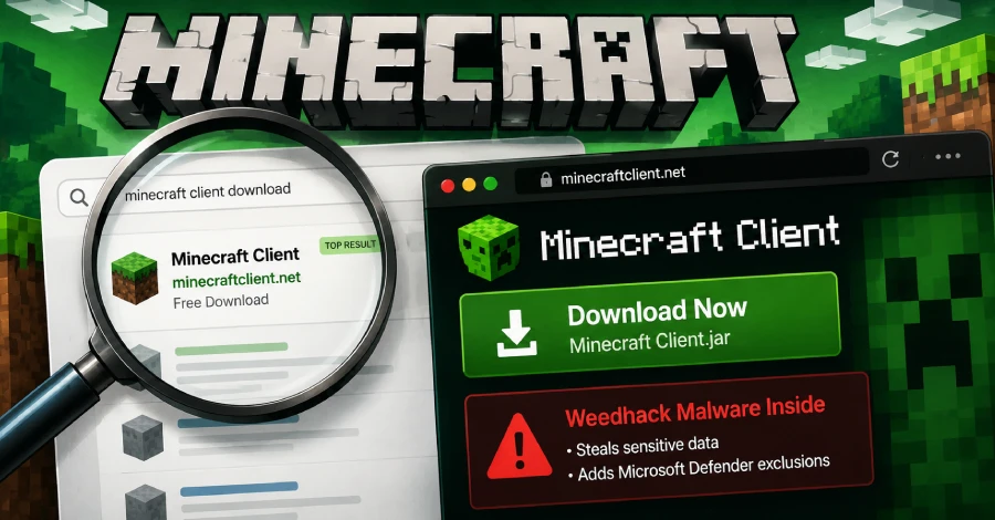 Weedhack کاربران Minecraft را با کلاینتهای جعلی هدف قرار میدهد — دامنههای توزیع و راههای محافظت