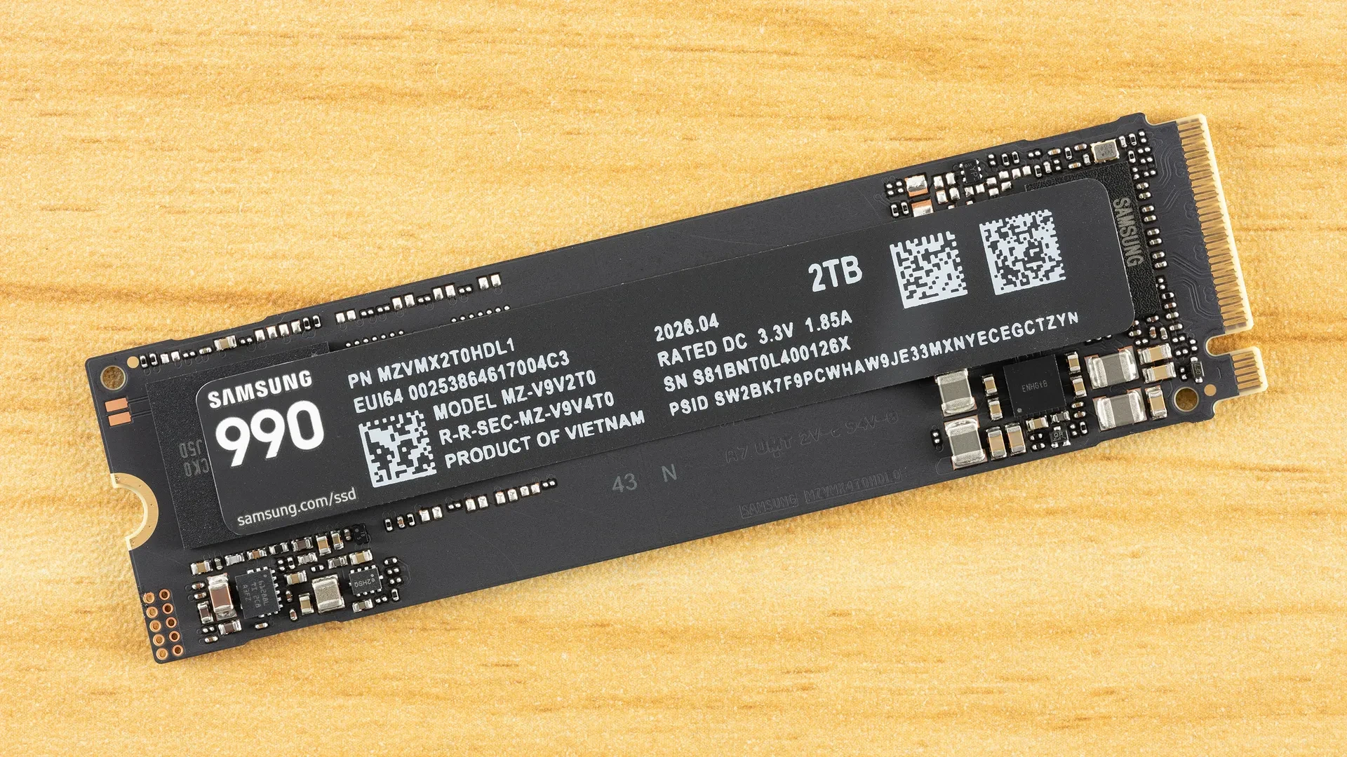 حافظه Samsung 990 2TB با 36% تخفیف در آمازون