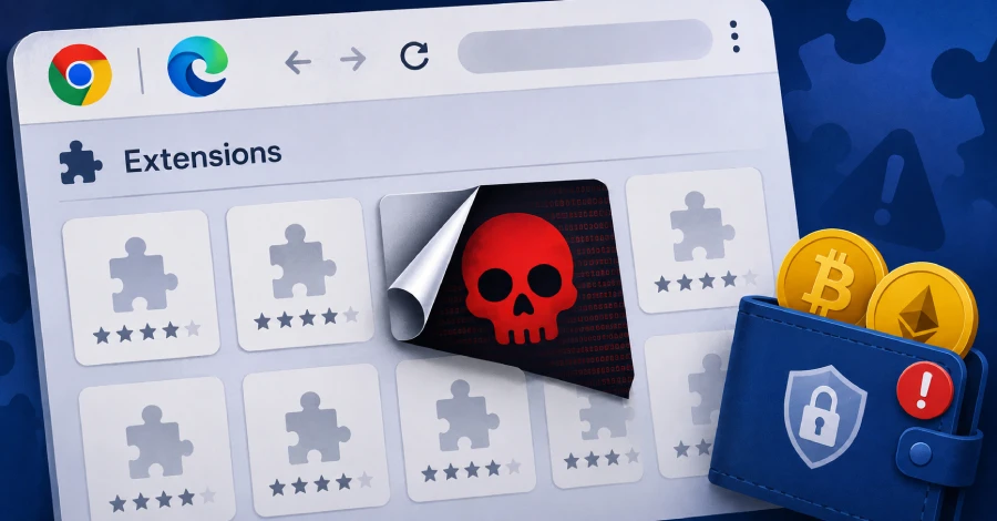 افزونههای سرقت کیفپول کروم: کشف 19 افزونه مخرب Chrome/Edge که seed phrase را میدزدند