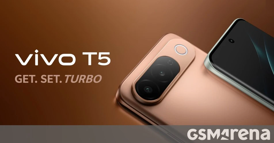 vivo T5 5G با چیپ Dimensity 7500 Turbo و باتری 7,050 mAh رونمایی شد