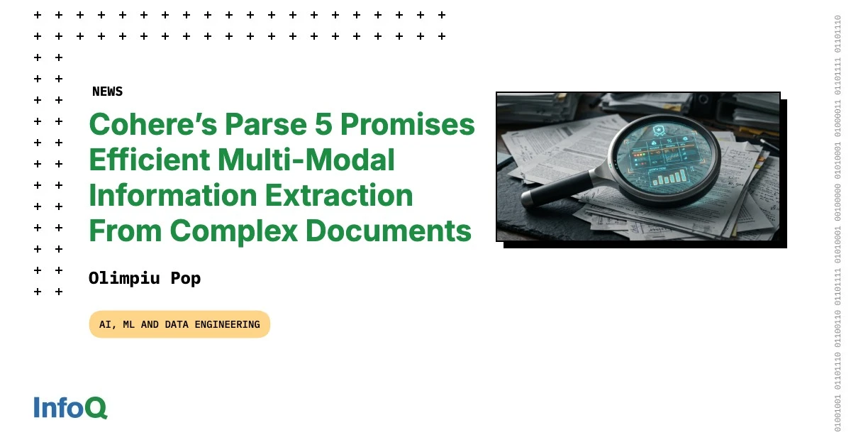 Cohere Parse 5 — استخراج اسناد پیچیده و تبدیل PDF به Markdown