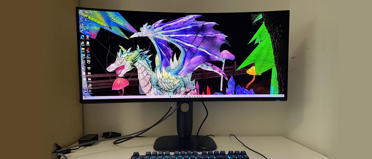 طراحی مینیمال مانیتور Alienware AW3426DW