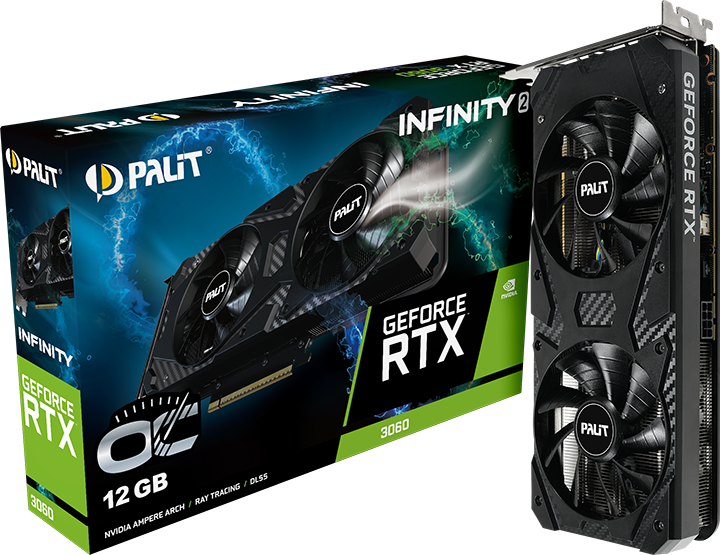 تصویر کارت گرافیک Palit RTX 3060 Infinity 2 OC