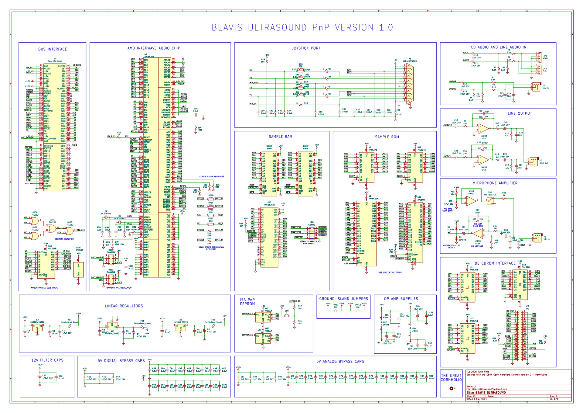 بورد بیویس الترا ساوند در نرم‌افزار KiCad