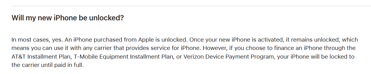 مقایسه جزئیات متناقض T-Mobile و Verizon در سایت اپل