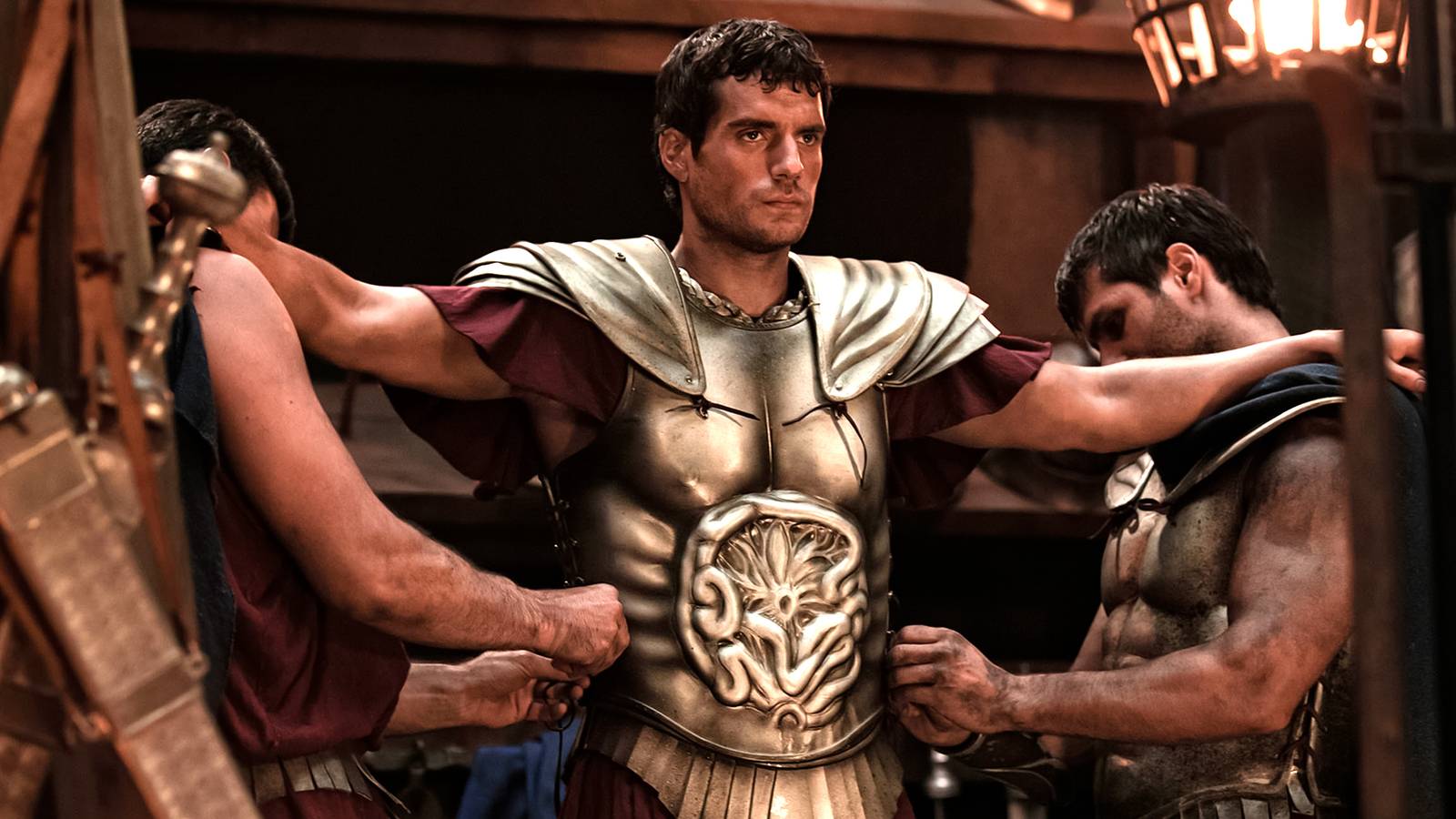 صحنه‌ای از فیلم Immortals با طراحی استایلایز
