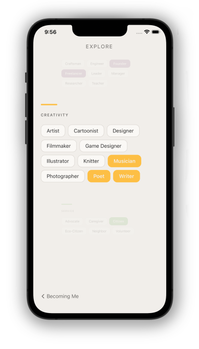رابط کاربری اپلیکیشن MeBeMe