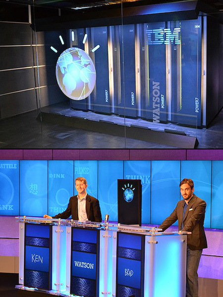 IBM Watson competing on Jeopardy against human champions