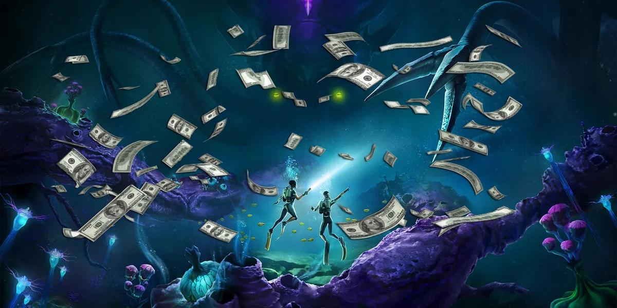 تصویری از محیط بازی سب‌ناتیکا ۲ و کارکنان استودیو سازنده