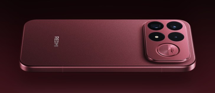 ردمی K100 Pro Max رنگ Cabernet Red نمای پشت و جلو