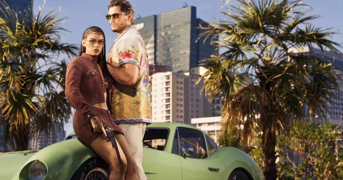 نمایی از وب‌سایت رسمی GTA 6 و کاور بازی