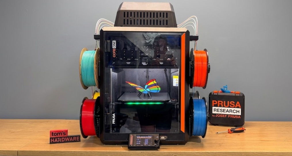 واگن INDX و مجموعه هدهای تعویض‌پذیر روی Prusa CORE One