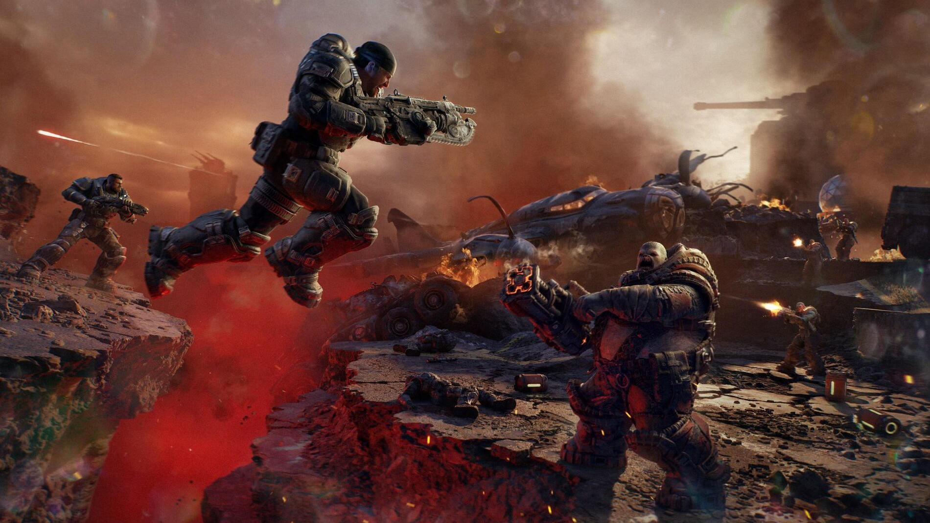 صحنه‌ای از گیم‌پلی چندنفره Gears of War: E-Day