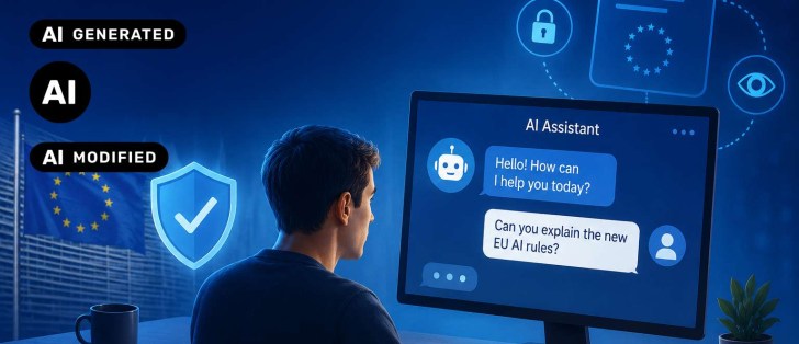 نمادهای شفافیت هوش مصنوعی و برچسب‌های AI