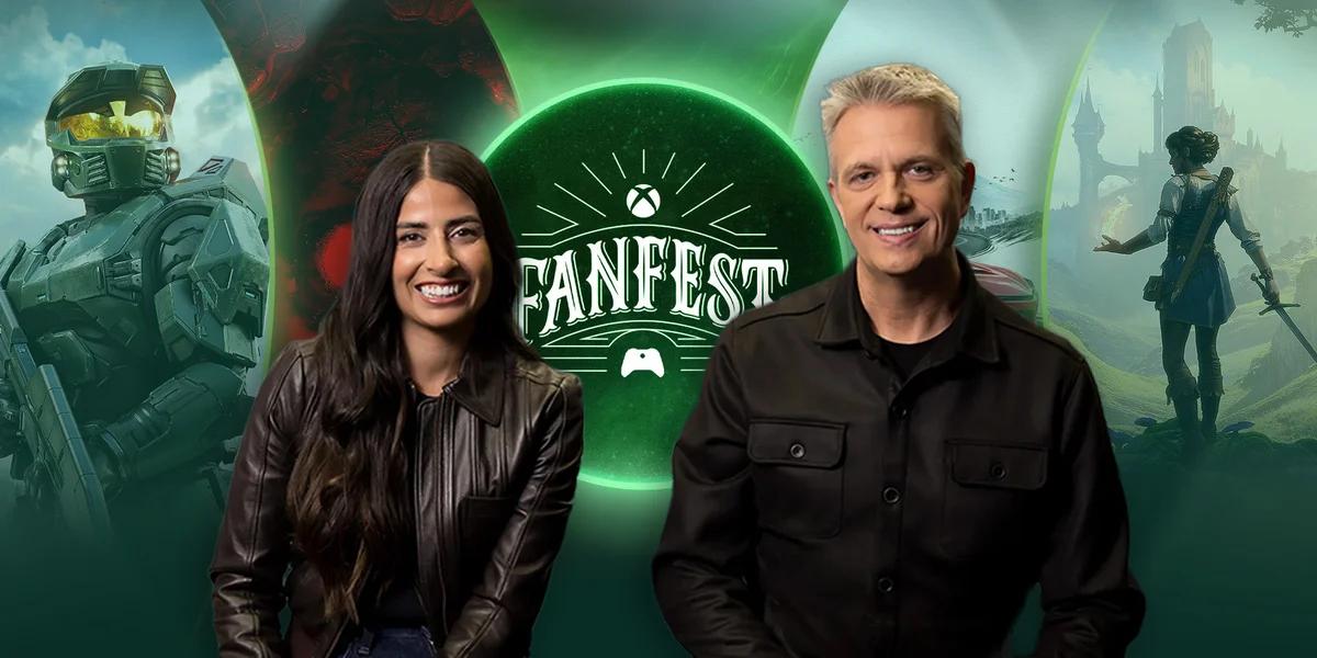 جمعیت و لوگوی Xbox در رویداد FanFest
