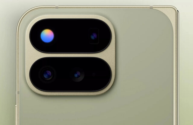 نمایی از های‌لایت در ماژول دوربین Pixel 11 Pro Fold
