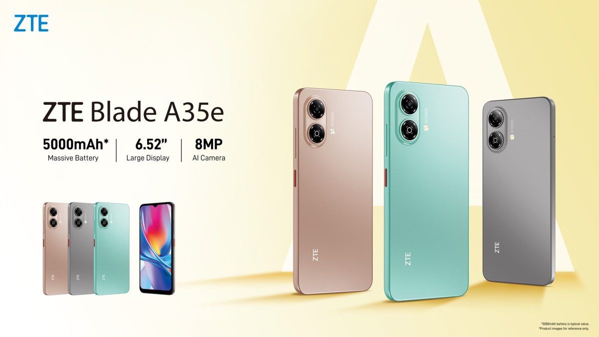 نمای نزدیک حفره دوربین و طراحی پنل پشتی Blade A35e