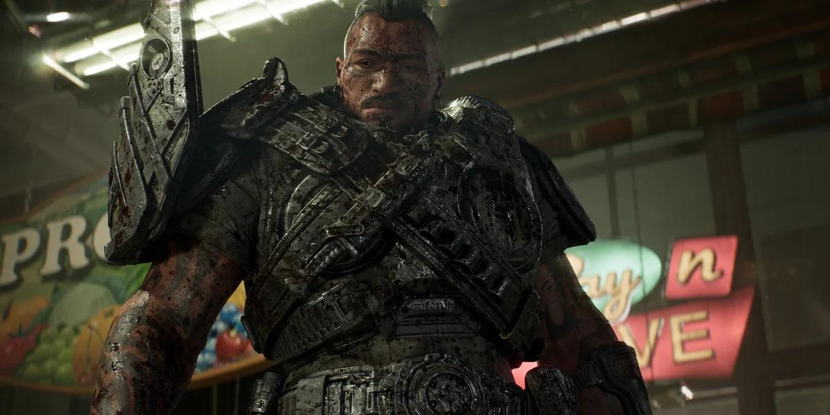 صحنه‌ای از محیط و دشمنان در Gears of War: E-Day