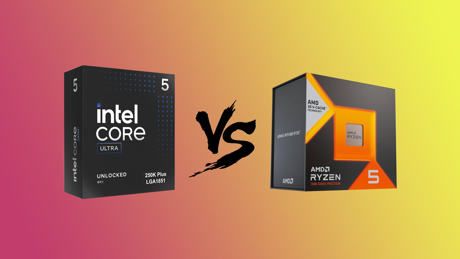 Intel Core Ultra 7 و Ryzen 7 روی میز تست
