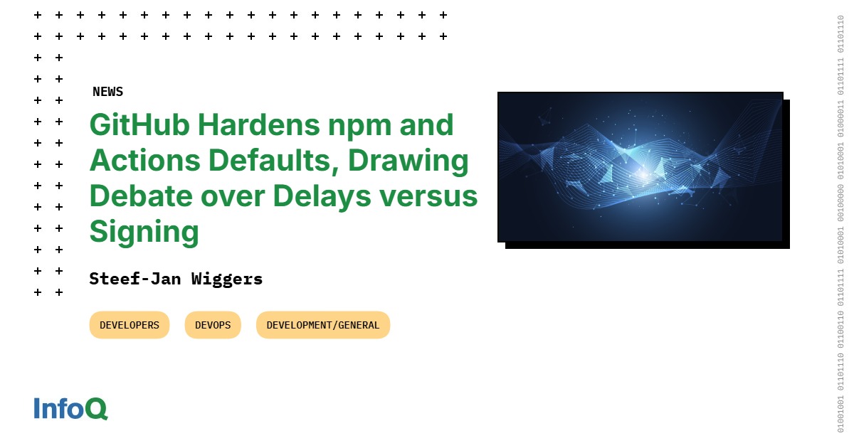 نمایی از صفحه تغییرات امنیتی GitHub و npm