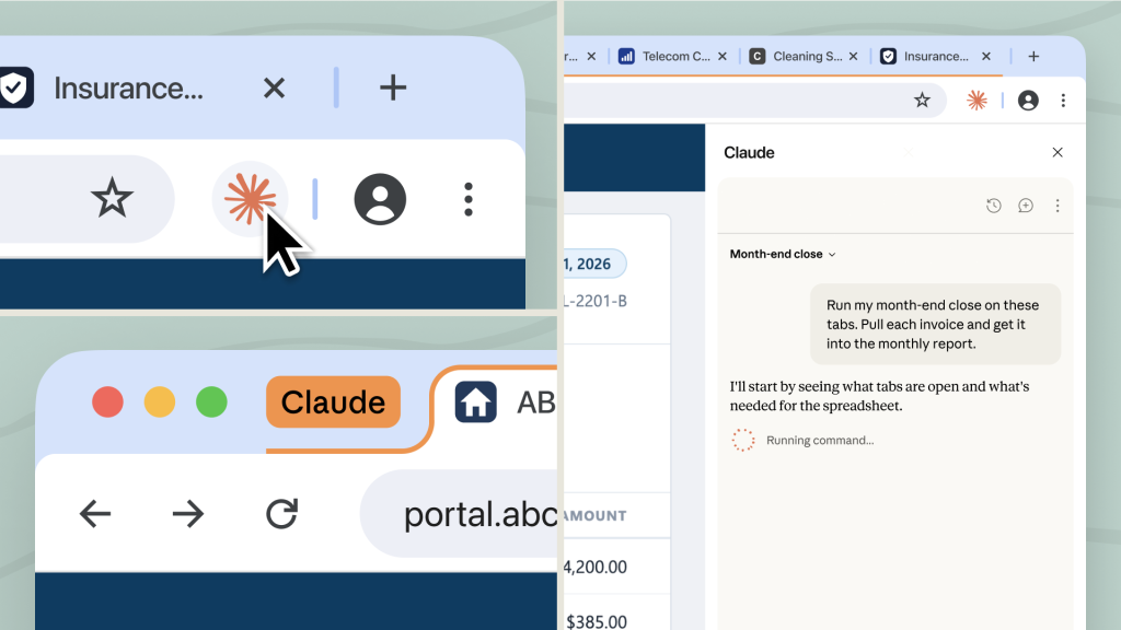 نوار کناری Claude در افزونه کروم