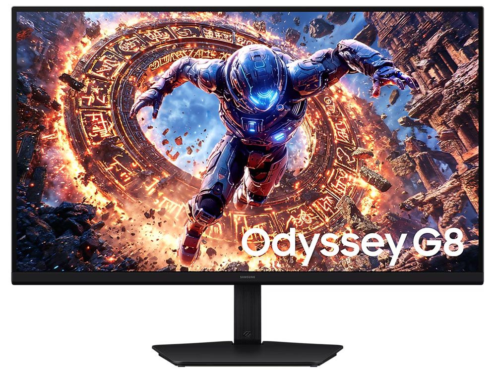 پورت‌های پشت مانیتور Samsung Odyssey G80HS شامل DisplayPort 2.1 و دو HDMI 2.1