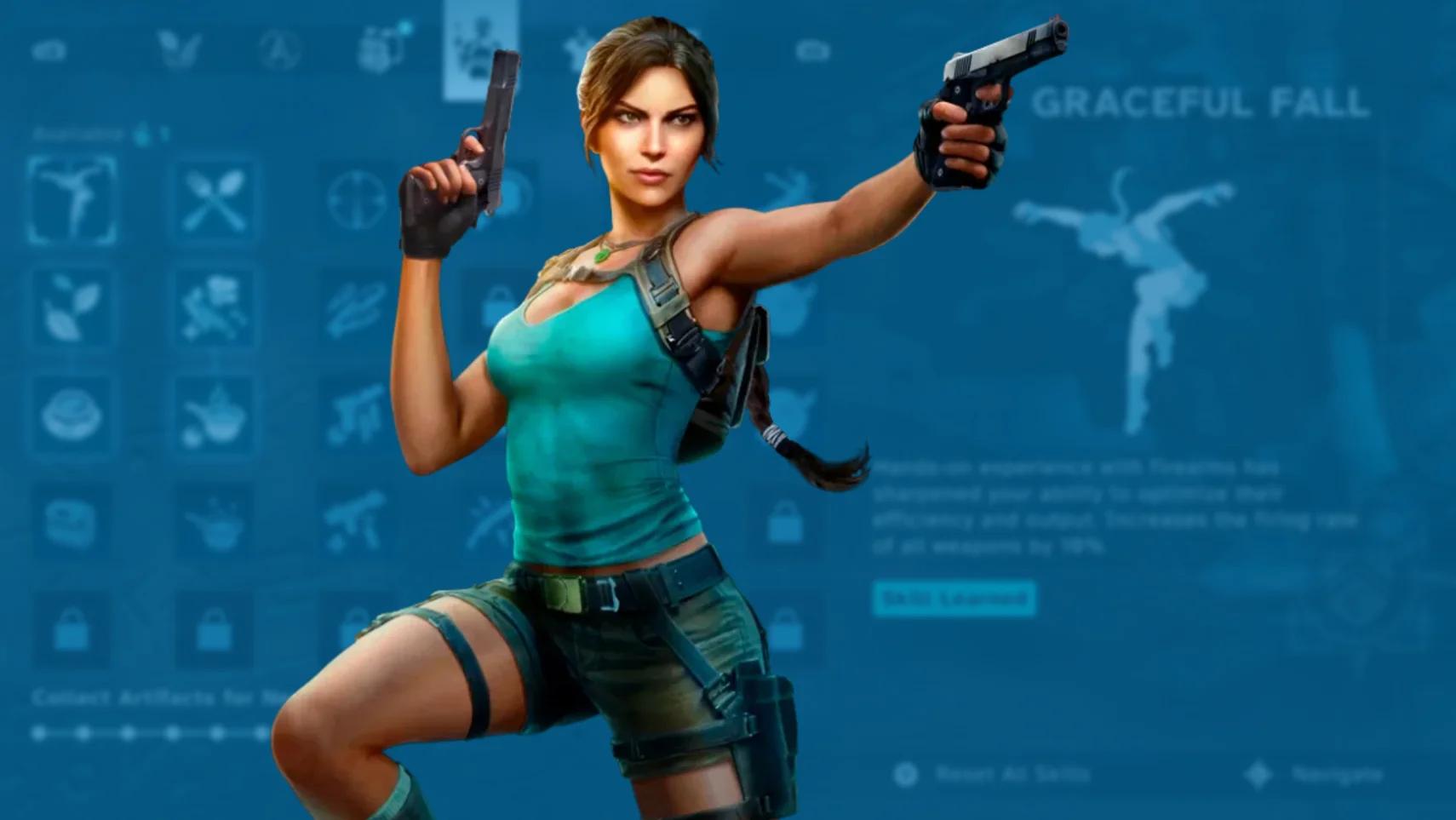 لارا در Tomb Raider Legacy of Atlantis، نمایی از گیم‌پلی