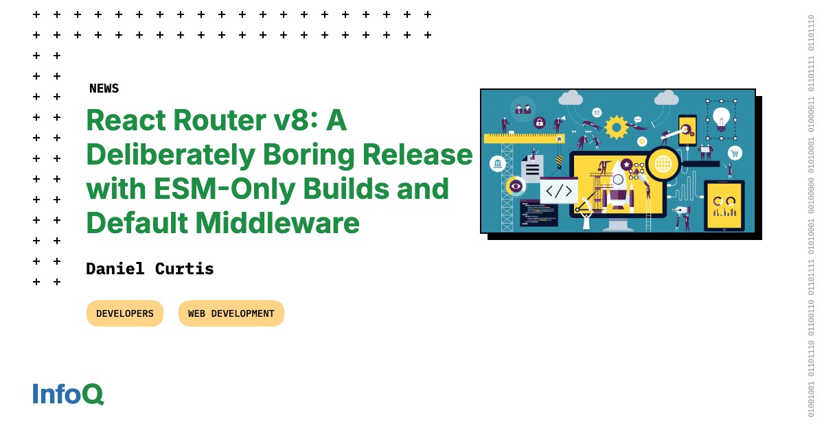 صفحه‌نمایش کد و نمودارهای وابستگی مرتبط با React Router v8