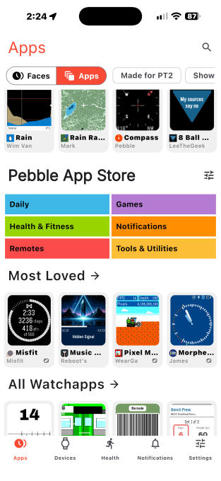 نمای Packaging و شارژر داخل جعبه Pebble Time 2