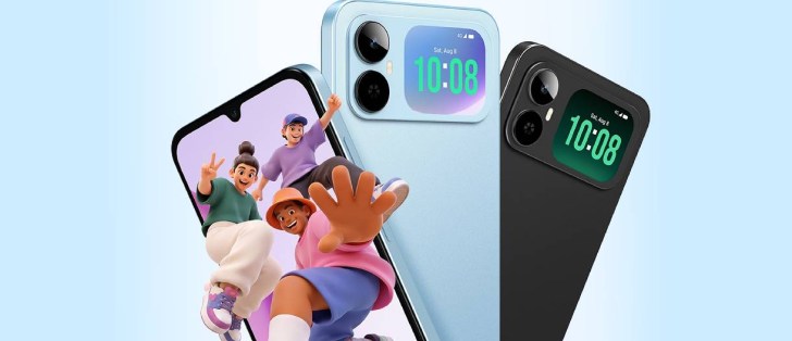 نمای پشت Honor Play20A با نمایشگر ثانویه روی جزیره دوربین