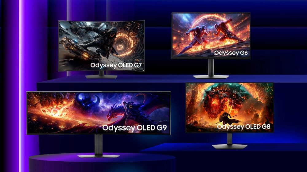 Odyssey OLED G8 نمایش از روبه‌رو