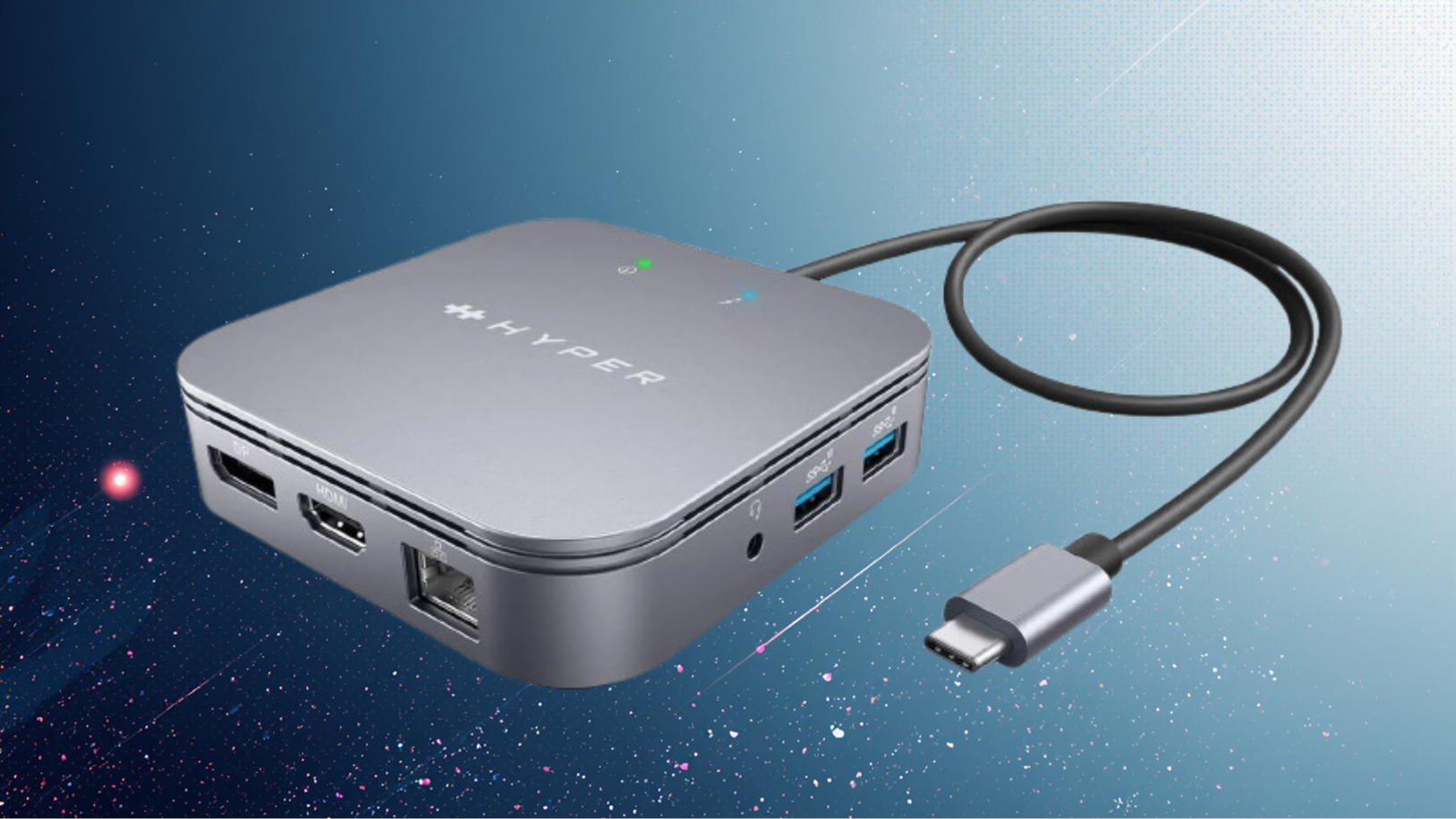 داک HyperDrive Thunderbolt 4 همراه پورت‌های HDMI، DisplayPort و USB