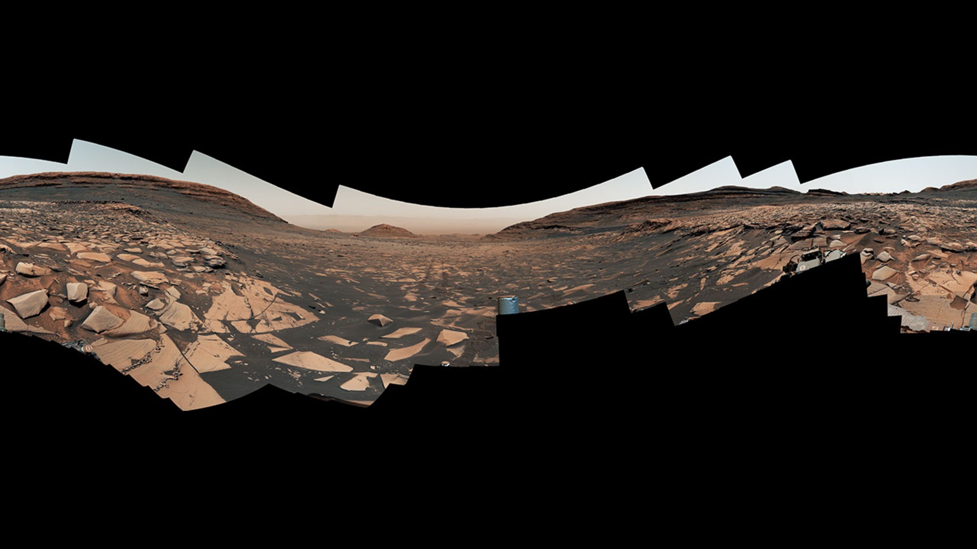 پانورامای Valle Grande ثبت‌شده توسط Mastcam کاوشگر کنجکاوی