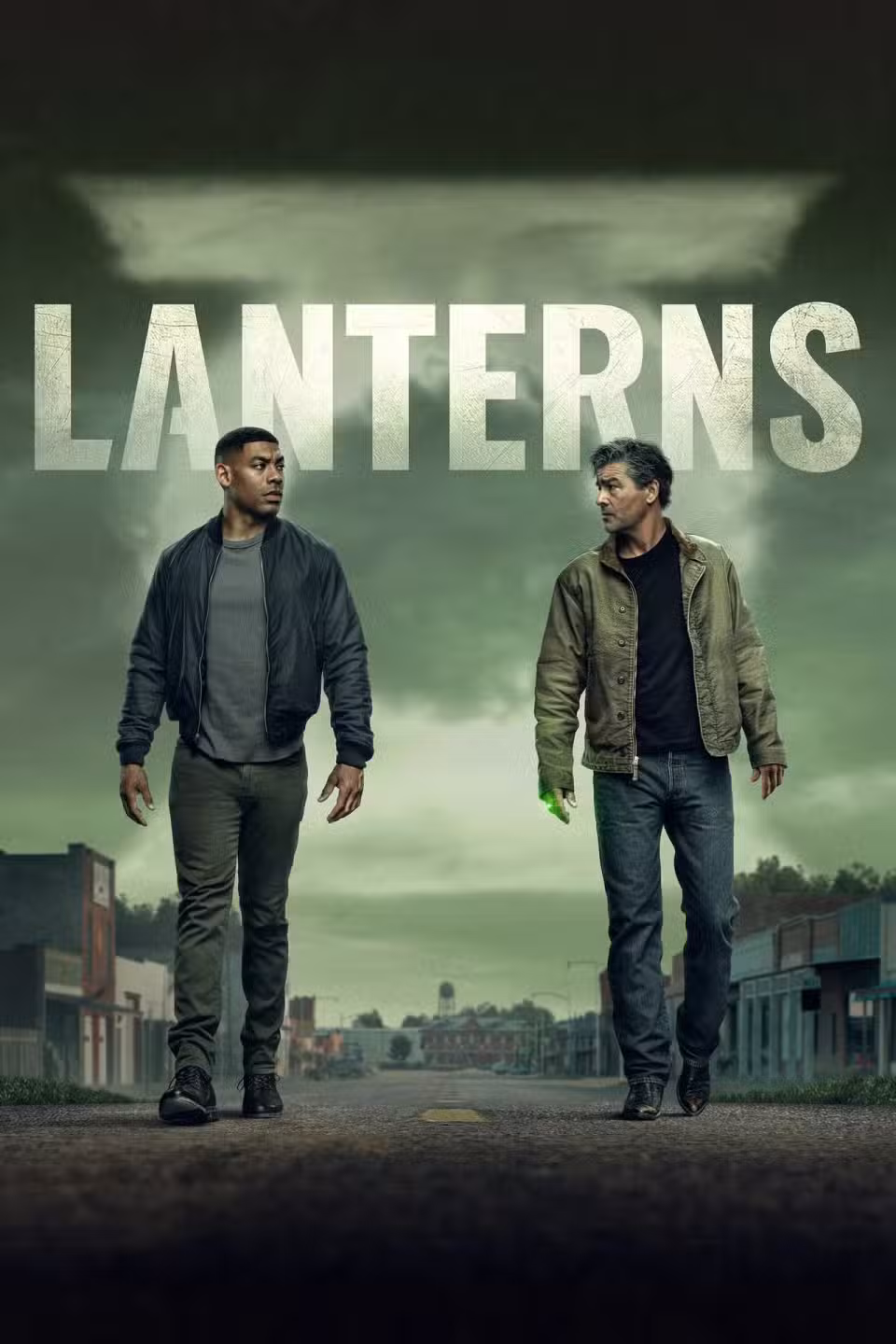 آرون پیرِه در نقش جان استوارت در صحنه‌ای از Lanterns