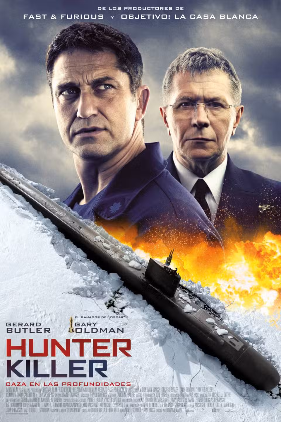 پوستر یا نمای تبلیغاتی از Hunter Killer با جرارد باتلر