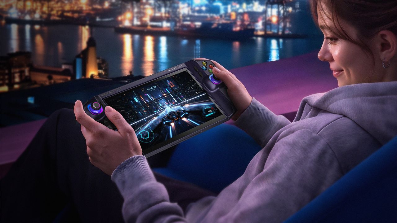رندر Project DualPlay Mini ایسر؛ نمایشگر تاشو و کیبورد زیرین