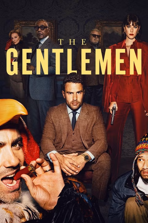 سکانسی از فصل دوم The Gentlemen با حضور شخصیت‌های محوری