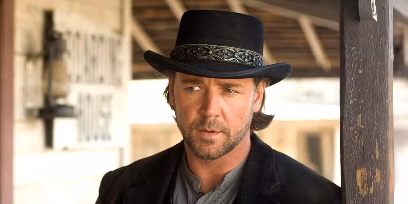صحنه‌ای از 3:10 to Yuma با حضور راسل کرو و کریستین بیل