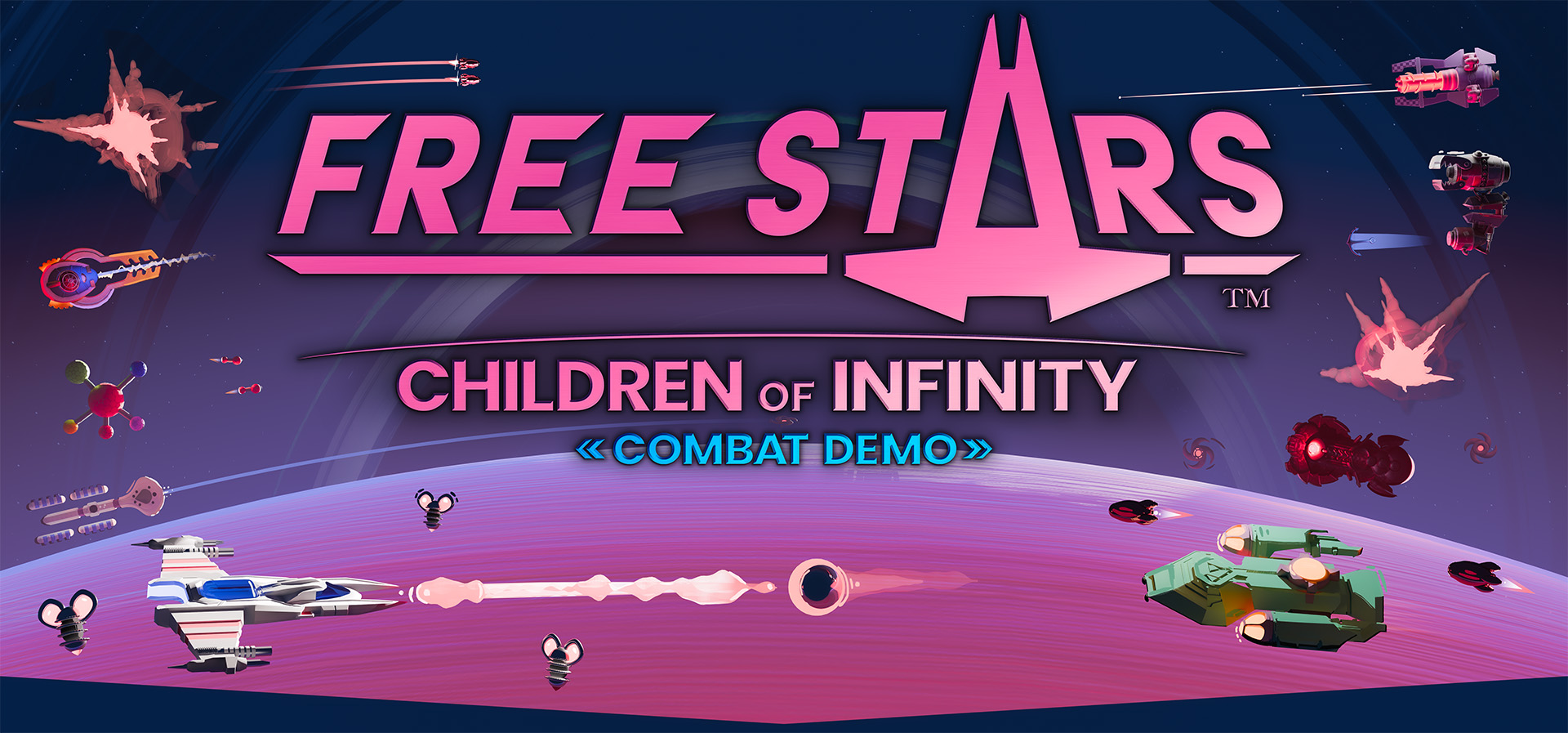 مبارزه فضایی در دموی Free Stars Children of Infinity